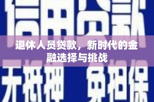 宣城退休人员贷款，新时代的金融选择与挑战