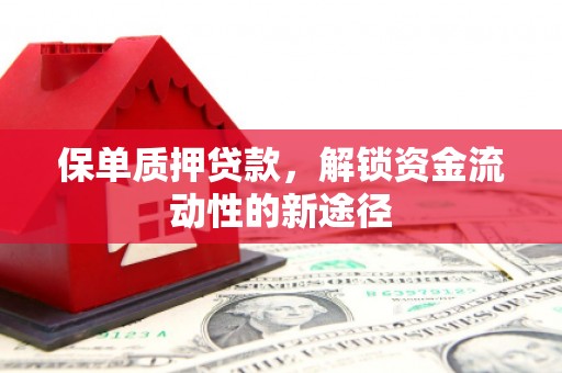 宣城保单质押贷款，解锁资金流动性的新途径