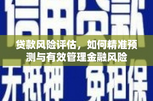 宣城贷款风险评估，如何精准预测与有效管理金融风险