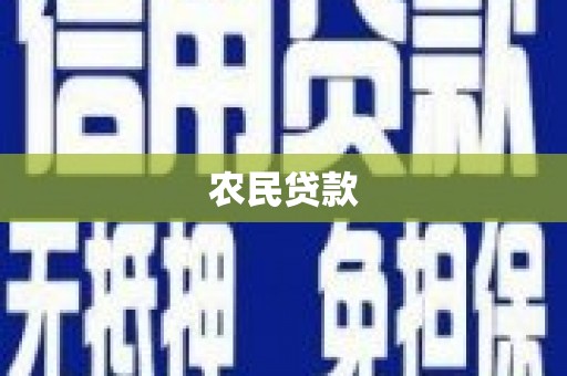 宣城农民贷款