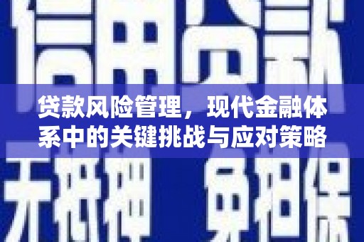 宣城贷款风险管理，现代金融体系中的关键挑战与应对策略