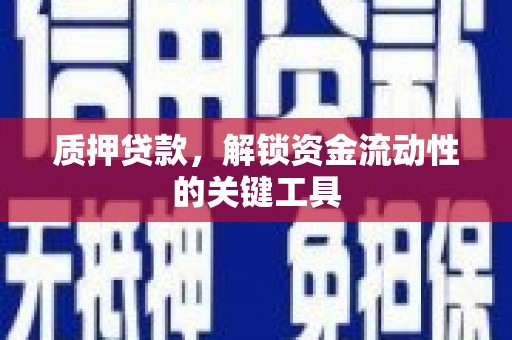 宣城质押贷款，解锁资金流动性的关键工具