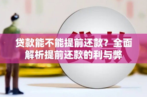 宣城贷款能不能提前还款？全面解析提前还款的利与弊