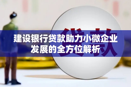 宣城建设银行贷款助力小微企业发展的全方位解析