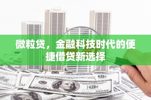 宣城微粒贷，金融科技时代的便捷借贷新选择