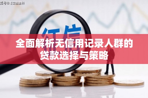 宣城全面解析无信用记录人群的贷款选择与策略