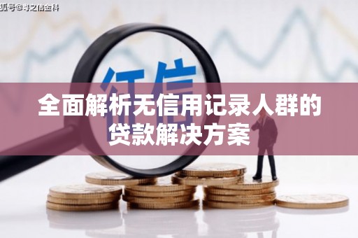 宣城全面解析无信用记录人群的贷款解决方案