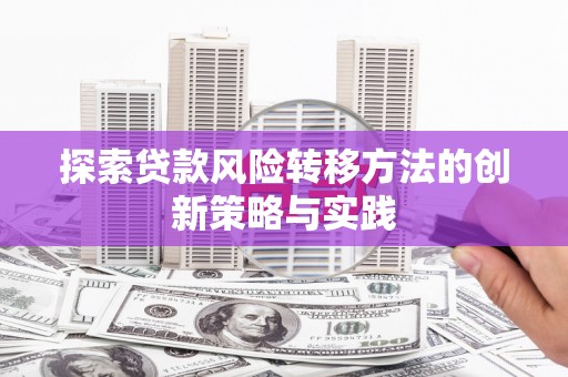 宣城探索贷款风险转移方法的创新策略与实践